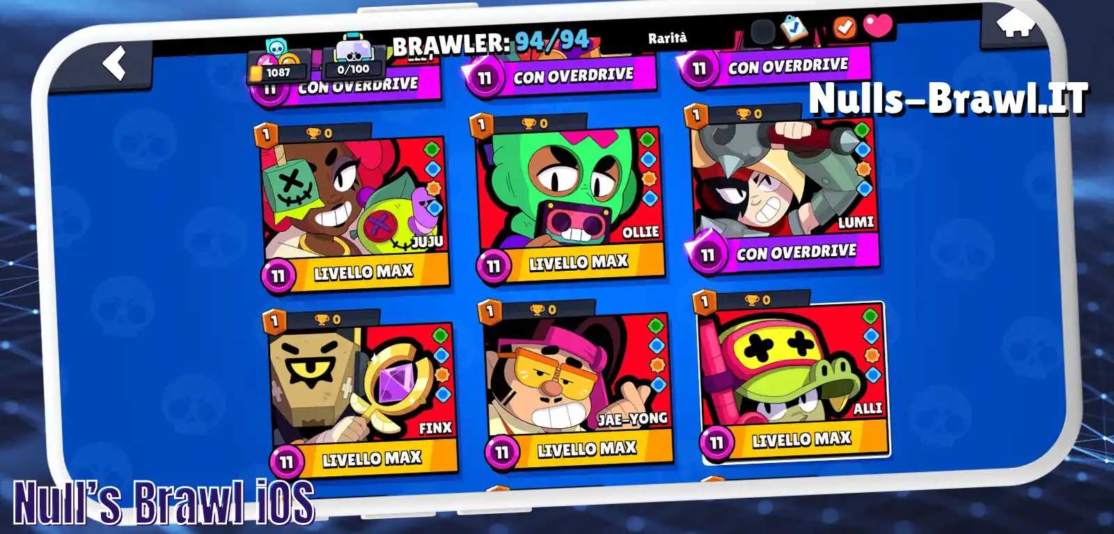 Livello Max Null's Brawl iOS.